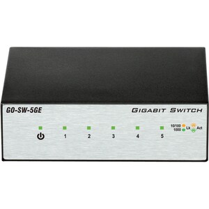 D-Link GO-SW-5GE 5 Anschlüsse Ethernet-Switch - Gigabit-Ethernet - 10/100/1000Base-T - 2 Unterstützte Netzwerkschicht - Ve