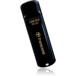 Transcend JetFlash 700 700 64 GB USB 3.0 Flash-Laufwerk - Schwarz - 90 MB/s Read Speed - 20 MB/s Write Speed - Lebenslang 