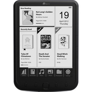 Icarus Digital Text Reader - Black - microSD - 4 GB Flash - 20.3 cm (8") Display - 1024 x 768 - Wireless LAN - USB 2.0
