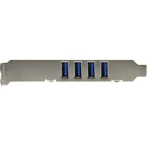 StarTech.com USB Adapter - PCI - Plug-in Card - Red - TAA Compliant - 4 Total USB Port(s) - 4 USB 3.0 Port(s) - PC