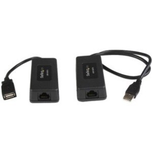 StarTech.com 1 Port USB over Cat5 / Cat6 Ethernet Extender - up to 131ft (40m) - 1 x USB - 40 m Extended Range - Plastic