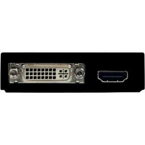 StarTech.com USB 3.0 to HDMIÂ® and DVI Dual Monitor External Video Card Adapter - 1 x 9-pin Type B USB 3.0 USB Male - 1 x 