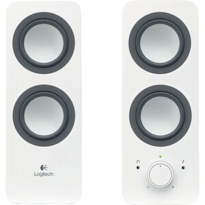 Logitech Z200 2.0 Speaker System - Snow White - Headphone - 2