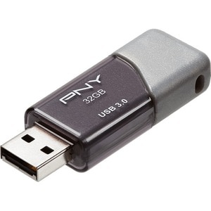 PNY 32GB USB 3.0 (3.1 Gen 1) Type A Flash Drive - 32 GB - USB 3.0 (3.1 Gen 1) - 90 MB/s Read Speed - 45 MB/s Write Speed -