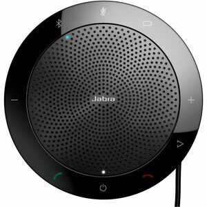 Jabra Speak 510 Wired/Wireless Bluetooth Speakerphone - Skype for Business - Black - 4 Meeting Persons Capacity - Omni-dir