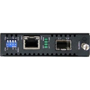 StarTech.com Gigabit Ethernet Fiber Media Converter with Open SFP Slot - 1 Port(s) - 1 x Network (RJ-45) - Twisted Pair, O