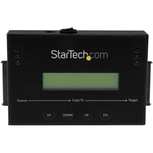 StarTech.com Duplicateur et Effaceur de Disque Dur Autonome 1:1, Cloneur et Effaceur de Disque SATA HDD/SSD, Écran LCD, Co