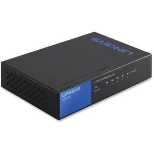 Linksys LGS105 5-Port Business Desktop Gigabit Switch - 5 Ports - 10/100/1000Base-T - 2 Layer Supported - Twisted Pair - D