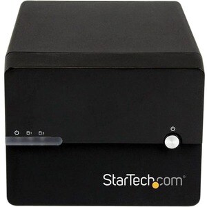 StarTech.com USB 3.0 eSATA Dual 3.5â€ SATA III Hard Drive External RAID Enclosure w/ UASP and Fan â€" Black - USB 3.0 Typ