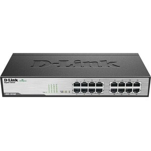 D-Link DGS-1016D 16-Port Gigabit Unmanaged Metal Desktop or Rackmount Switch - 16-Port Gigabit Unmanaged Metal Desktop or 