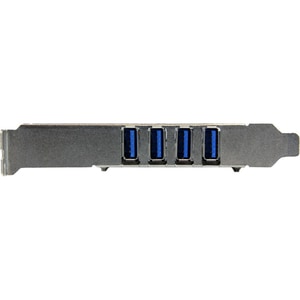 StarTech.com Carte contrôleur PCI Express à 4 ports USB 3.0 avec 4 voies dédiées de 5Gbps, UASP et alimentation SATA / LP4
