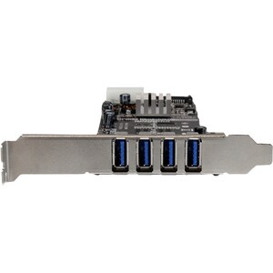 StarTech.com Adattatore scheda SuperSpeed USB 3.0 PCI Express (PCIe) Dual Bus a 4 porte con UASP - Alimentazione SATA/LP4 