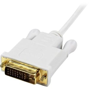 StarTech.com 6 ft Mini DisplayPort to DVI Active Adapter Converter Cable - mDP to DVI 1920x1200 - White - Cable for Video 