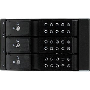 StarTech.com Scheda backplane per rack portatili hot-swap trayless in alluminio 3 alloggiamenti per SAS II/SATA III 3,5"- 