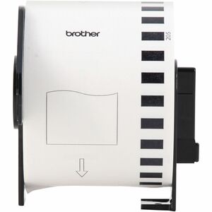 Brother Continuous Length Paper Tape - 2 2/5"" (60.96 mm) Width x 100 ft (30.5 m) Length - Direct Thermal - 1 Roll
