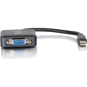 C2G Mini DisplayPort to VGA Adapter - 8in - Active - M/F - Mini DisplayPort/VGA for Notebook, Tablet, Monitor, Video Devic