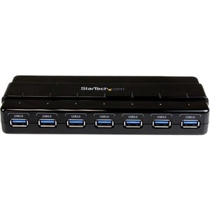 StarTech.com Hub SuperSpeed USB 3.0 avec 7 ports - Concentrateur USB 3.0 avec adaptateur d'alimentation - 7 Total de ports