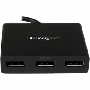 StarTech.com Signal Splitter - Plastic - Black - 4096 x 2160 - 2 m Maximum Operating Distance - DisplayPort