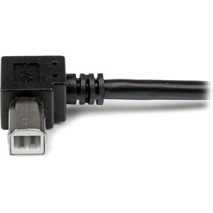 StarTech.com Cable Adaptador USB 2m para Impresora Acodado - 1x USB A Macho - 1x USB B Macho en Ángulo Derecho - Cable for