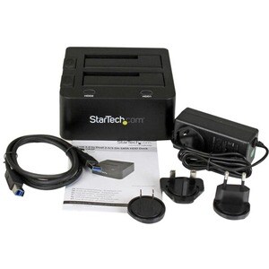 StarTech.com 2-fach USB 3.0 Festplatten Dockingstation mit UASP für 2,5/3,5" SSD / HDD - 2 x HDD unterstützt - 2 x SSD unt