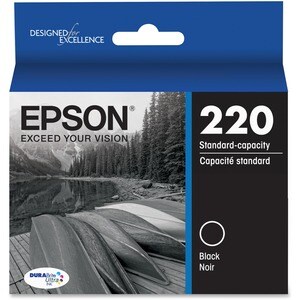 Epson DURABrite Ultra T220120 Original Standard Yield Inkjet Ink Cartridge - Black - 1 Each - 175 Pages