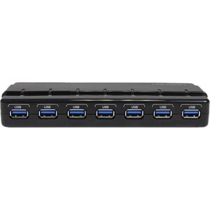 StarTech.com USB Hub - USB - External - Black - 7 Total USB Port(s) - 7 USB 3.0 Port(s) - PC, Mac