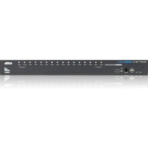 ATEN 16-Port USB HDMI KVM Switch-TAA Compliant - 16 Computer(s) - 1 Local User(s) - 1920 x 1200 - 19 x USB - 17 x HDMI