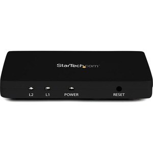 StarTech.com HDMI Splitter 1 In 2 Out - 4k 30Hz - 2 Port - Aluminum - HDMI Multi Port - HDMI Audio Splitter - Displays the