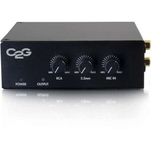 C2G 50W Audio Amplifier - Plenum Rated - 8 Ohm - 20 Hz to 20 kHz