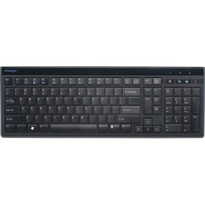Kensington Slim Type Wired Keyboard - Cable Connectivity - USB Interface - Volume Up, Volume Down, Sleep, Mute Hot Key(s) 