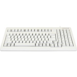 CHERRY G80-1800 Light Gray Wired Mechanical Keyboard - Full Size - USB/PS2 Combo - MX Gold Crosspoint Keyswitches - Lasere