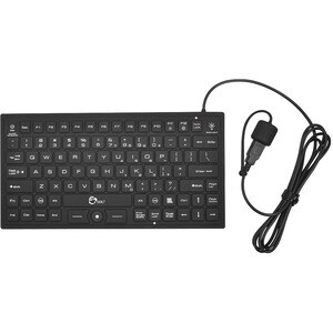 SIIG Industrial/Medical Grade Washable Backlit Keyboard with Pointing Device - Cable Connectivity - USB 2.0 Interface - 89