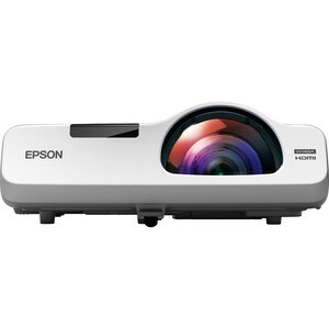 Epson PowerLite 525W Short Throw LCD Projector - 16:10 - White - 1280 x 800 - Front, Rear, Ceiling - 720p - 5000 Hour Norm