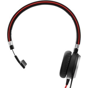 Jabra EVOLVE 40 Wired Over-the-head Mono Headset - Monaural - Supra-aural - Noise Cancelling Microphone - Noise Canceling 