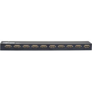 Tripp Lite by Eaton 10-Port USB 2.0 Hub, Black - USB - External - 10 USB Port(s) - 10 USB 2.0 Port(s)