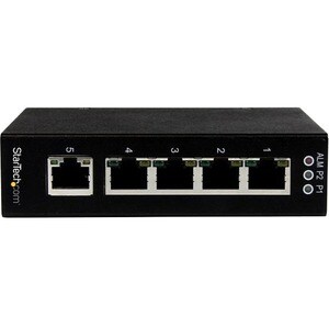 StarTech.com 5 Port Unmanaged Industrial Gigabit Ethernet Switch - DIN Rail / Wall-Mountable - Network up to 5 Ethernet de