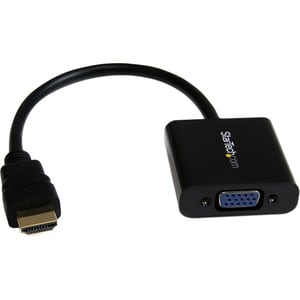 StarTech.com HDMI to VGA Adapter - 1080p - 1920 x 1080 - Black - HDMI Converter - VGA to HDMI Monitor Adapter - 1 x 19-pin