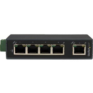 StarTech.com 5 Port Industrial Ethernet Switch - DIN Rail Mount - 10/100 Unmanaged Network Switch - IP30-rated - Energy-Ef