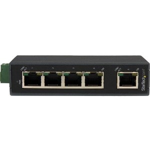 StarTech.com 5 Port Industrial Ethernet Switch - DIN Rail Mountable - Expand your network connectivity with this rugged un