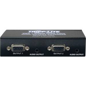 Tripp Lite by Eaton Dual VGA with Audio over Cat5 Extender, Receiver, Up to 300-ft. - 2 Output Device - 300 ft (91440 mm) 