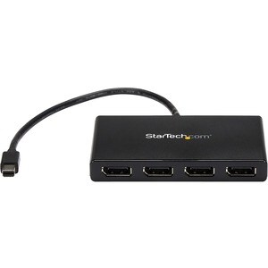 StarTech.com 4 Port Mini DisplayPort MST Hub - 4K 30Hz - Mini DP to DisplayPort Splitter for Multiple Monitors - mDP to DP