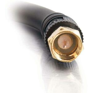 C2G 3ft Value Series F-Type RG6 Coaxial Video Cable - F Connector Male - F Connector Male - 3ft - Black