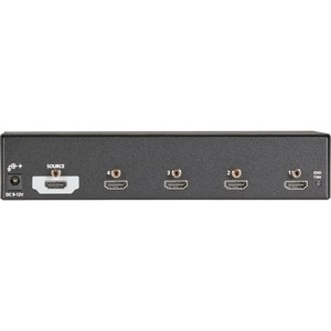 Black Box 4K HDMI Splitter - 1x4 - 3840 × 2160 - 1 x HDMI In - 4 x HDMI Out - TAA Compliant