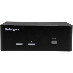 StarTech.com Switch KVM USB double VGA à 2 ports avec hub USB 2.0 à 2 ports - 2 Ordinateur(s) - 1 Utilisateur(s) local - 1