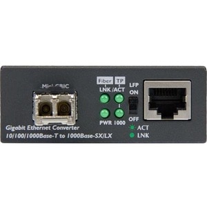 StarTech.com Gigabit Ethernet Glasfaser Medienkonverter - 850nm MM LC - 500m - Mit MM SFP Transceiver - 2 Anschluss(e) - 1