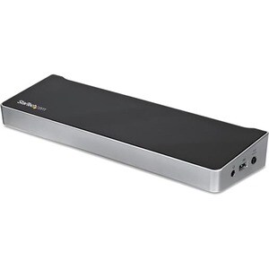 StarTech.com Dual Monitor KVM Docking Station - for Two Laptops - 4K - File Transfer - Universal Laptop Docking Station (U