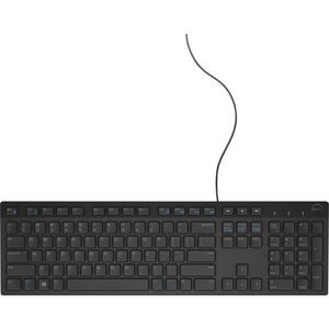 Dell KB216 Keyboard - Cable Connectivity - USB Interface - Finnish, Norwegian, Danish, Swedish - QWERTY Layout - Black - N