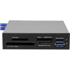 StarTech.com USB 3.0 Internal Multi-Card Reader with UHS-II Support - SD/Micro SD/MS/CF Memory Card Reader - Turn a 3.5" i