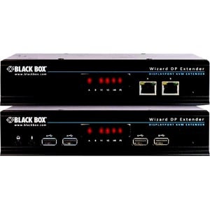 Black Box Dual-Head DisplayPort KVM Extender over CATx - 1 Computer(s) - 1 Remote User(s) - 492 ft Range - 4K - 4096 x 216