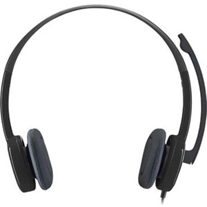 Logitech H151 Wired Over-the-head Stereo Headset - Black - Binaural - Supra-aural - 22 Ohm - 20 Hz to 20 kHz - 180 cm Cabl
